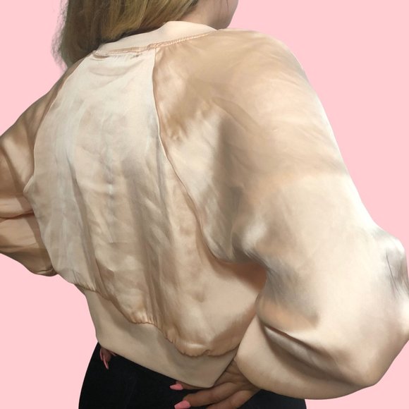 SOFT PINK CROPPED JACKET 80'S / DISCO VIBES 💕🧸 - Picture 1 of 2